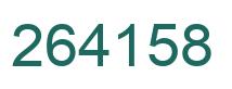 Number 264158 green image