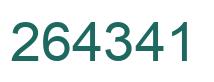 Number 264341 green image
