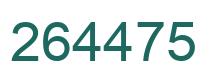 Number 264475 green image