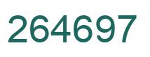 Number 264697 green image