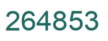 Número 264853 imagen verde