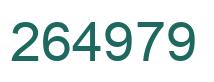 Number 264979 green image
