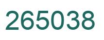 Número 265038 imagen verde