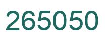 Número 265050 imagen verde