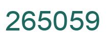 Número 265059 imagen verde