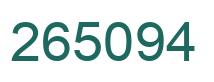 Número 265094 imagen verde