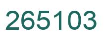 Número 265103 imagen verde