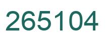 Número 265104 imagen verde