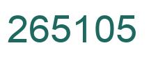 Número 265105 imagen verde
