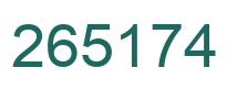Número 265174 imagen verde