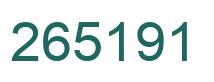 Número 265191 imagen verde