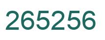 Número 265256 imagen verde