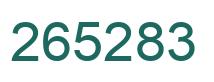 Número 265283 imagen verde