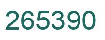 Número 265390 imagen verde