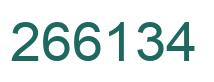 Number 266134 green image
