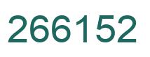 Number 266152 green image
