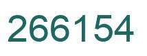 Number 266154 green image