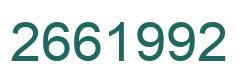 Number 2661992 green image