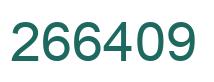 Número 266409 imagen verde