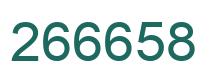 Number 266658 green image