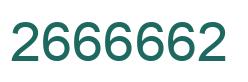 Número 2666662 imagen verde