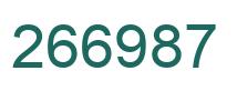 Número 266987 imagen verde