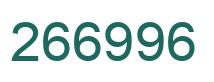 Number 266996 green image