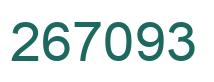 Number 267093 green image