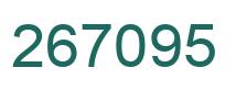 Number 267095 green image
