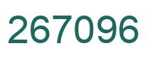 Number 267096 green image
