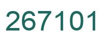 Number 267101 green image
