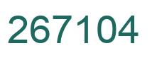 Number 267104 green image