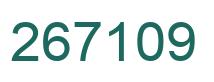 Number 267109 green image