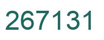 Number 267131 green image