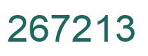 Number 267213 green image