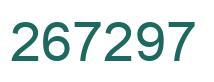 Number 267297 green image