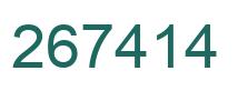 Number 267414 green image