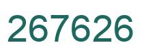 Number 267626 green image