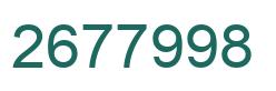 Number 2677998 green image