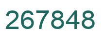 Number 267848 green image