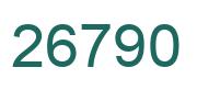 Número 26790 imagen verde