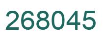 Número 268045 imagen verde