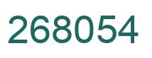 Número 268054 imagen verde