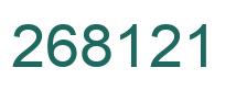 Número 268121 imagen verde