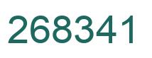 Number 268341 green image