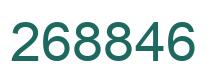 Number 268846 green image