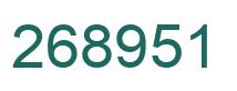 Número 268951 imagen verde