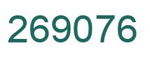 Número 269076 imagen verde