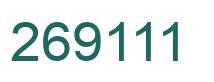 Number 269111 green image