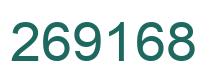 Number 269168 green image